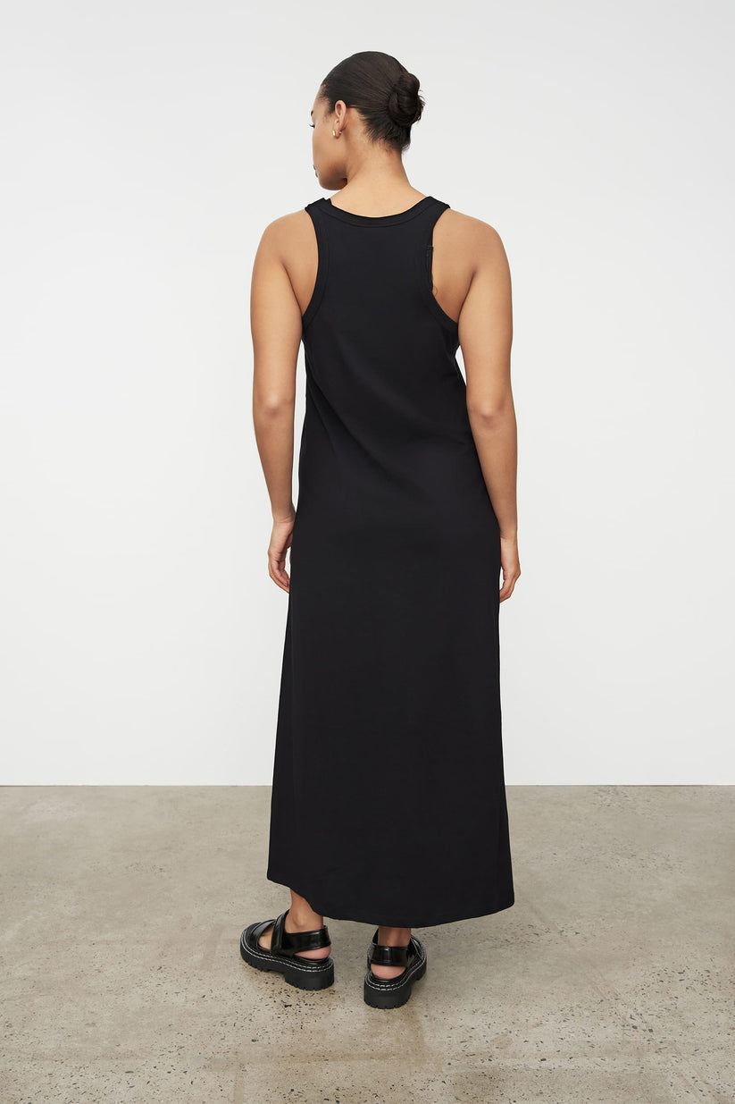 Racer Back Dress - Black