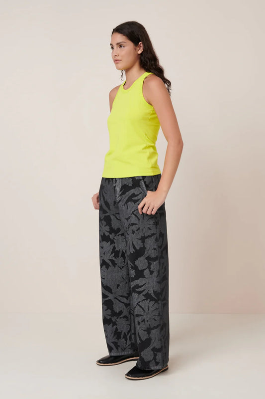 Racer Back Singlet - Fluro Yellow