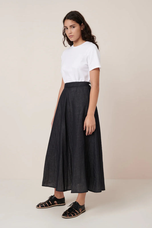 Rotation Skirt - Black Ecru