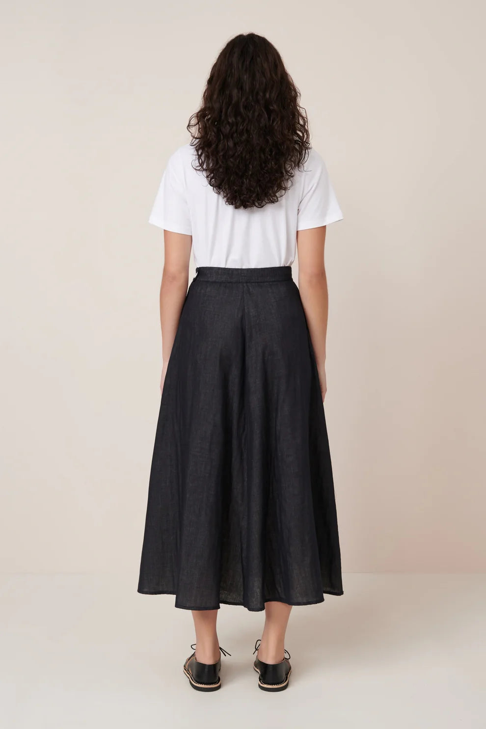 Rotation Skirt - Black Ecru