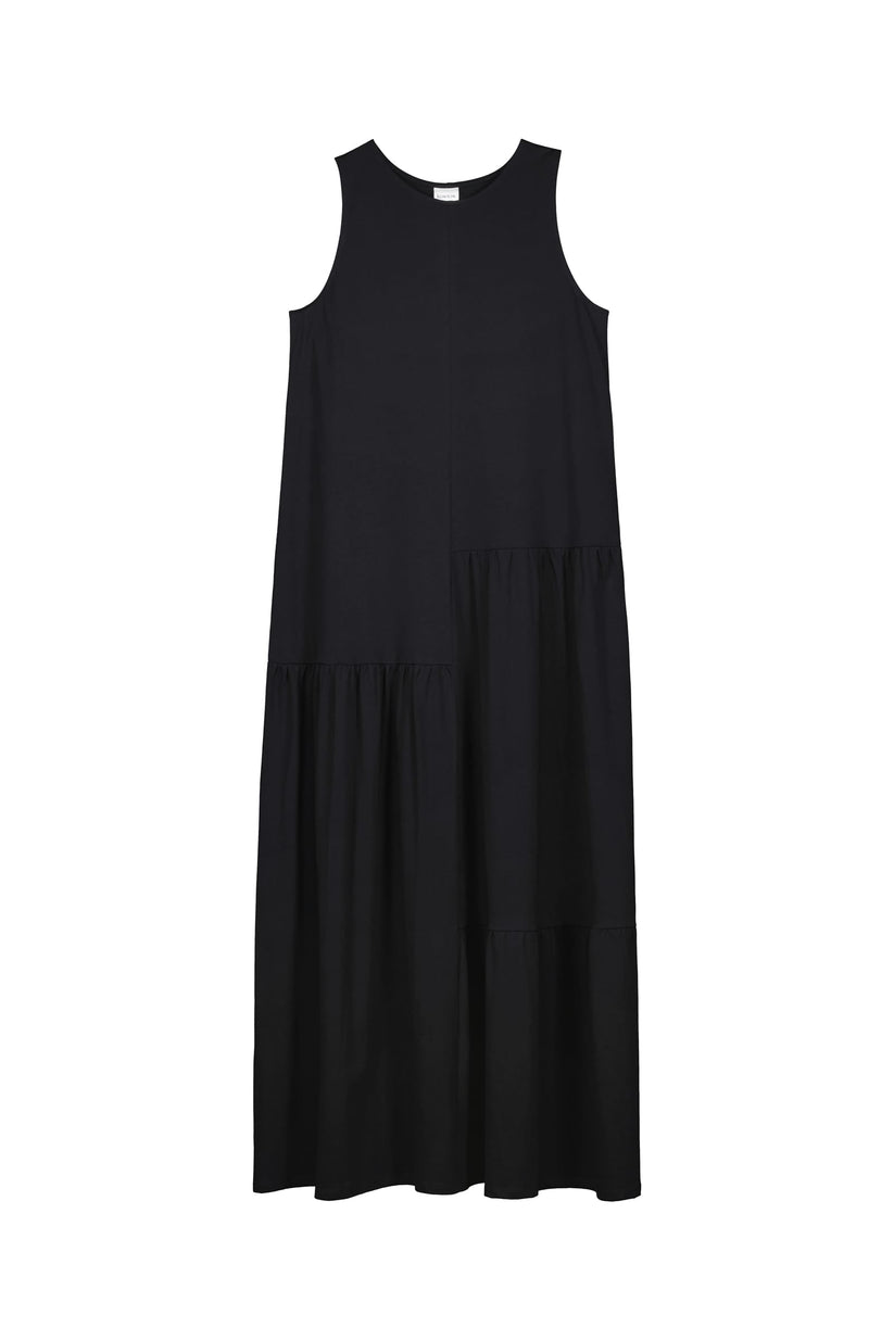 Tier Tank Dress - Black