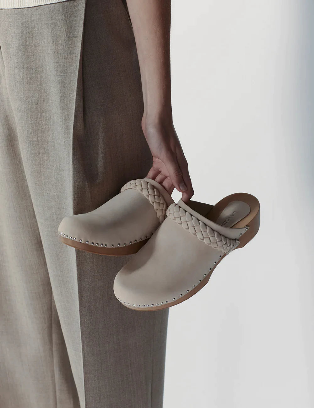 Anika Wooden Clog - Sand