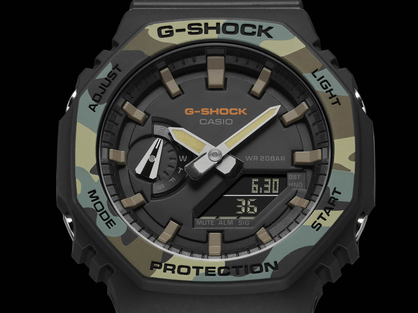 GA2100SU 1A Street Utility - Black Face Green Bez