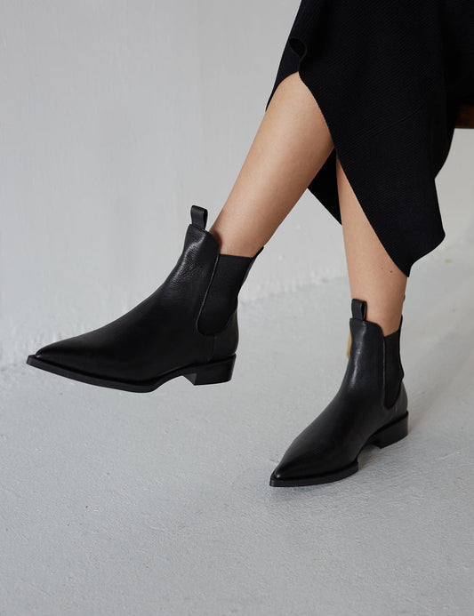 Chelsea Boot 1069 - Pebbled Black