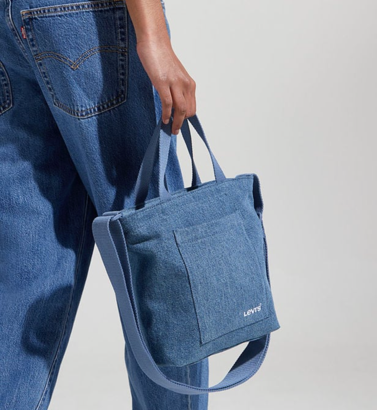Levis Mini Icon Tote Light Blue Star Road Trader