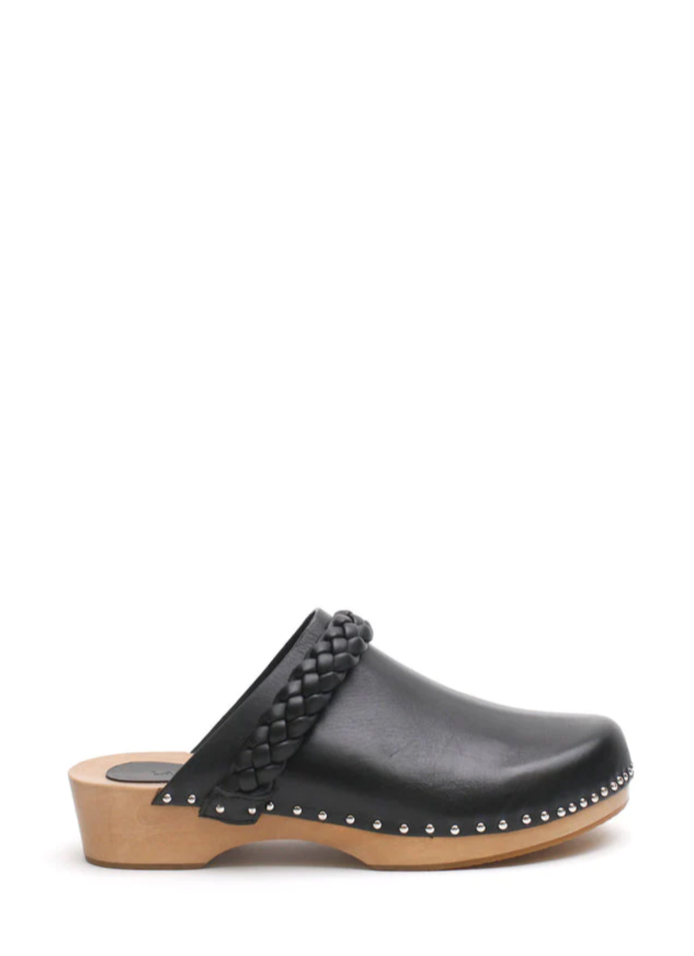 Anika Wooden Clog - Black