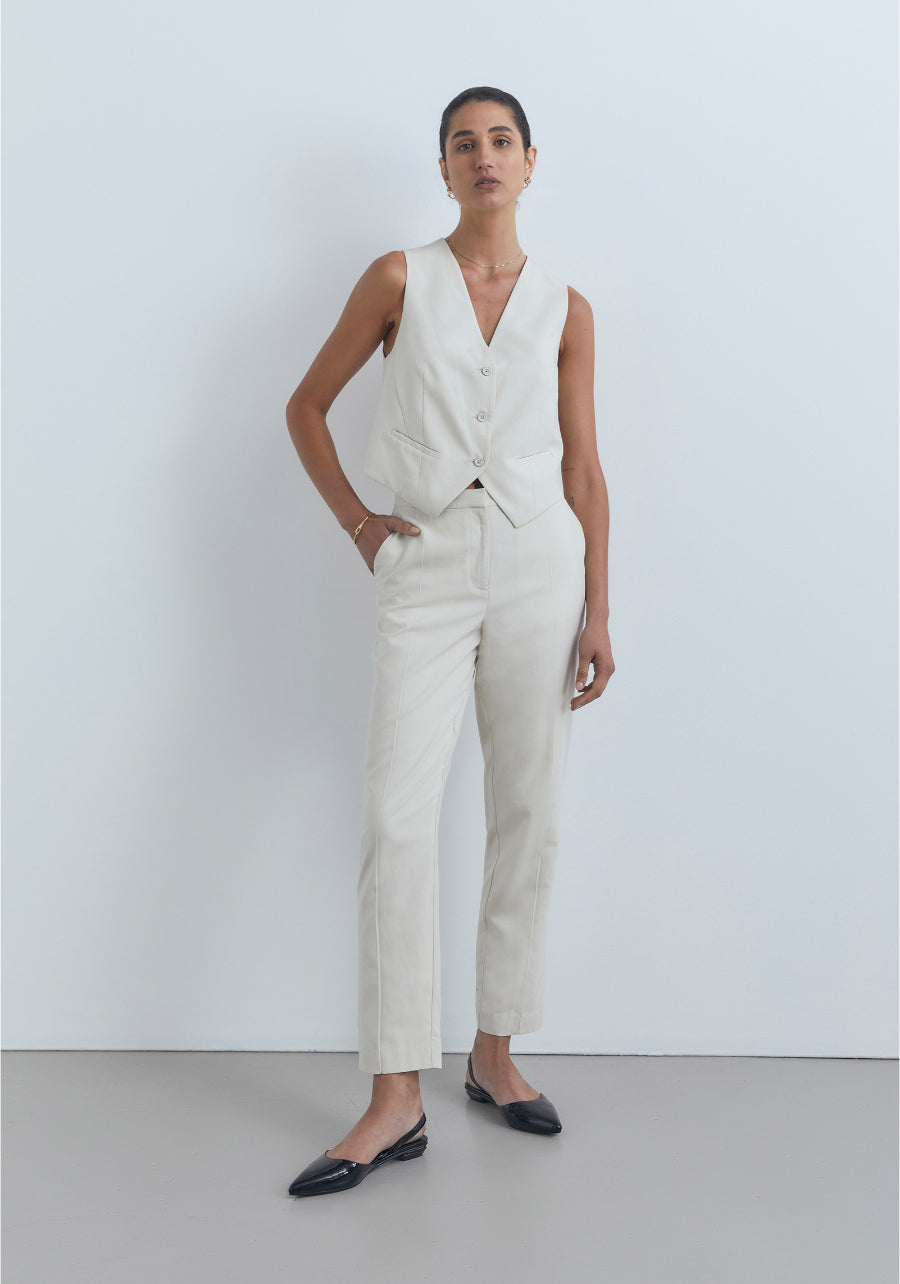 Strummer Vest - Bone