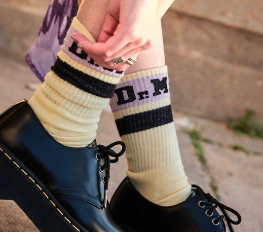 Athletic Logo Sock - Lemon