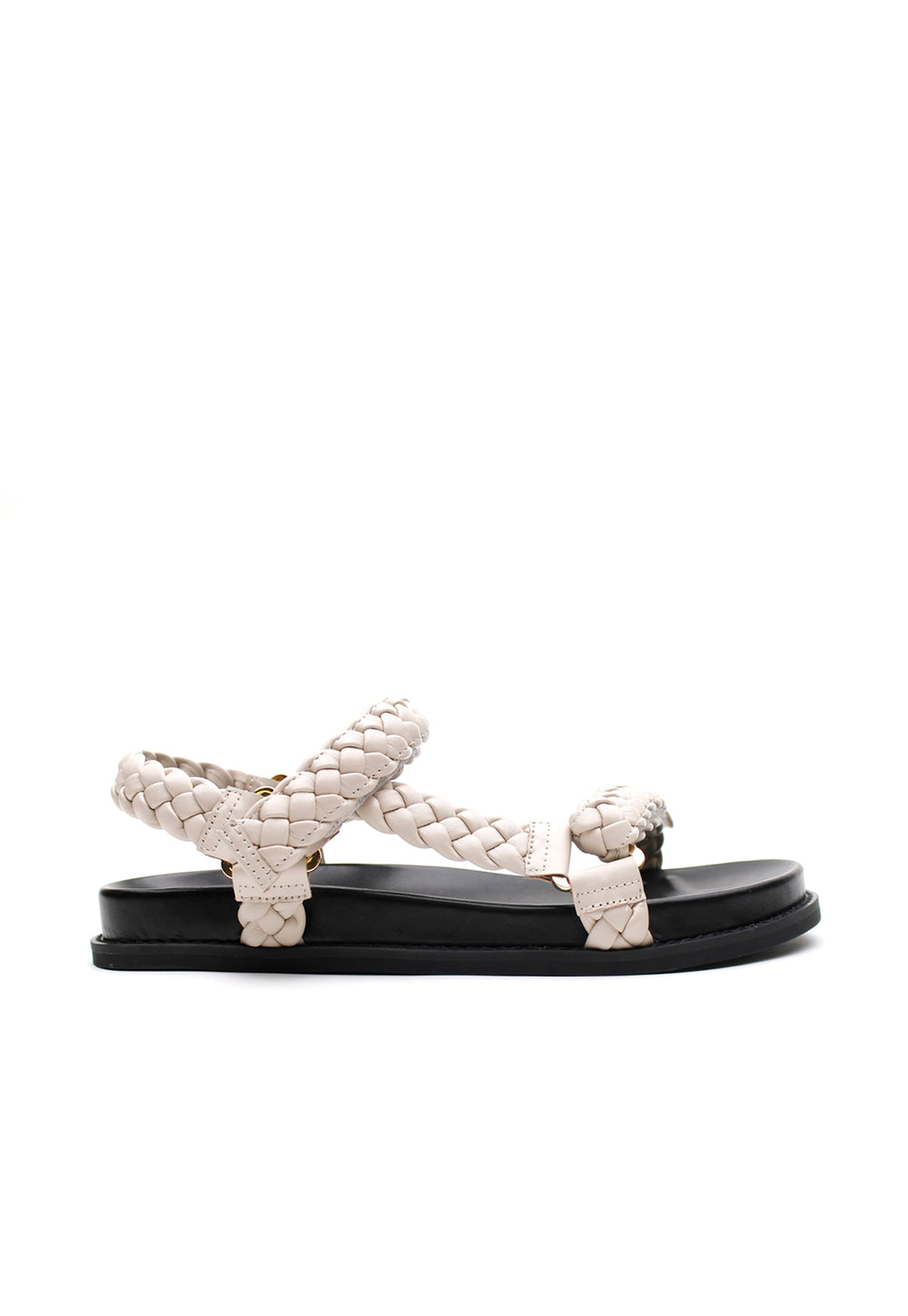 Elke Braided Sandal - Bone