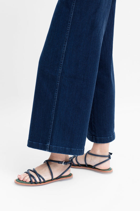 Peder Sandal - Navy/Green