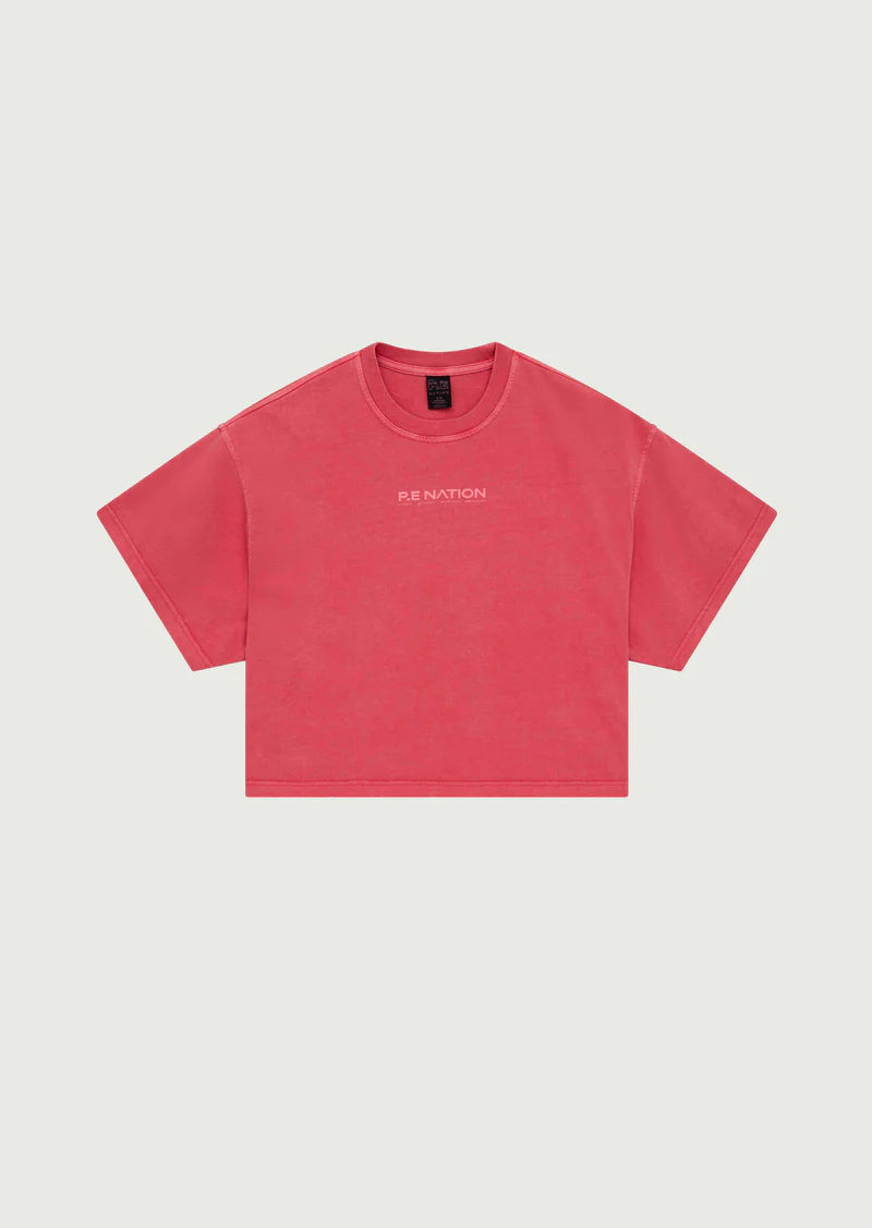 Nomad Boxy Tee - Poppy Red