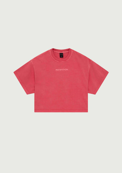 Nomad Boxy Tee - Poppy Red