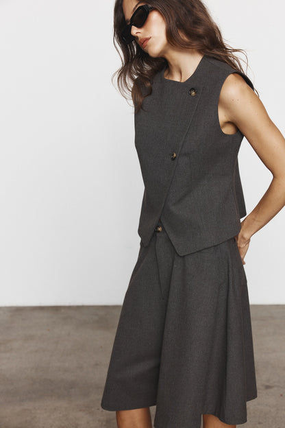 Jasmine Vest - Charcoal