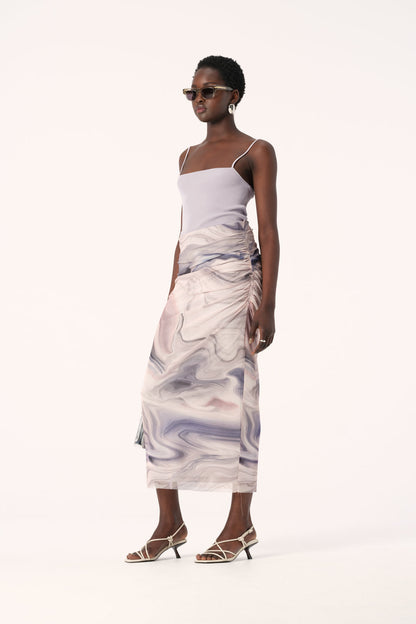 Nura Skirt - Orbit Print