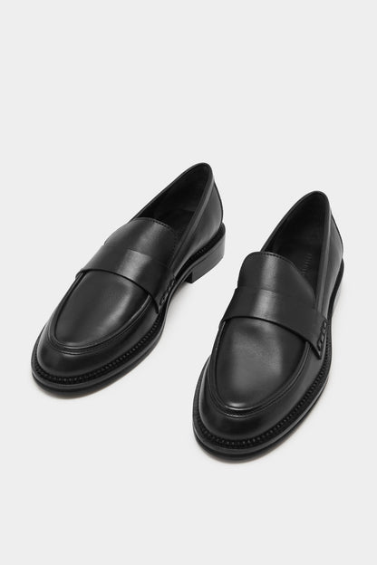 Jada Leather Loafer -Black