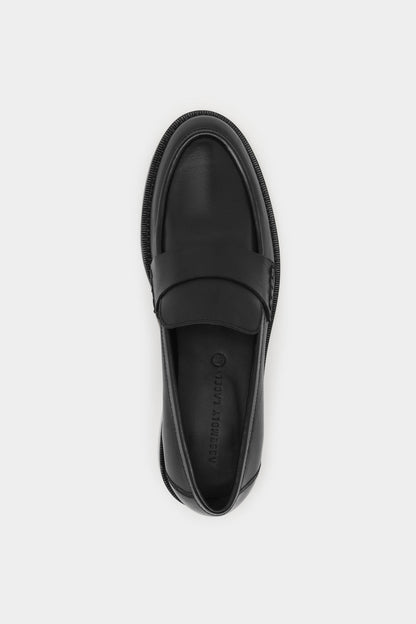 Jada Leather Loafer -Black