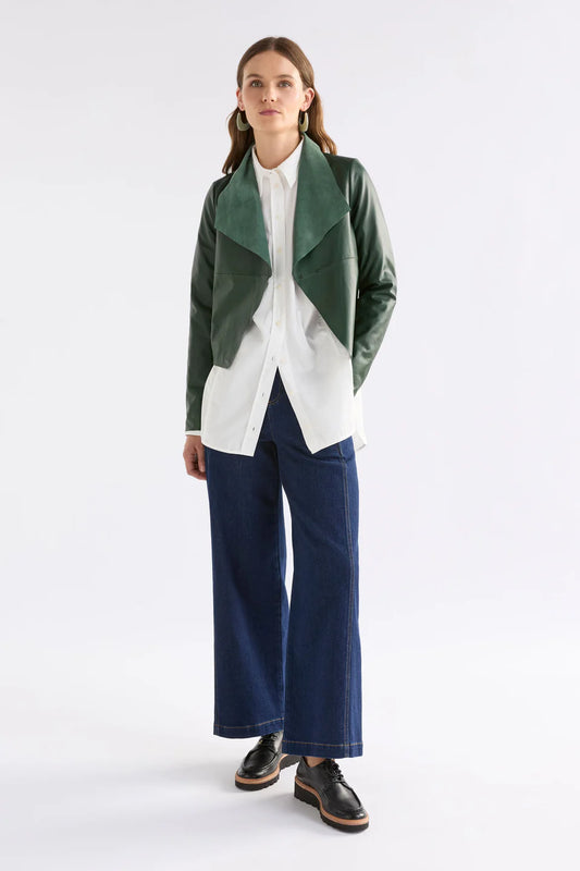 Fine Leather Jacket - Milan Green
