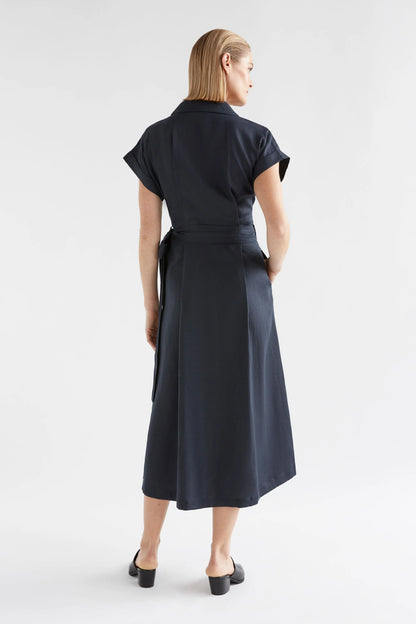 Minnen Wrap Dress - Space Blue