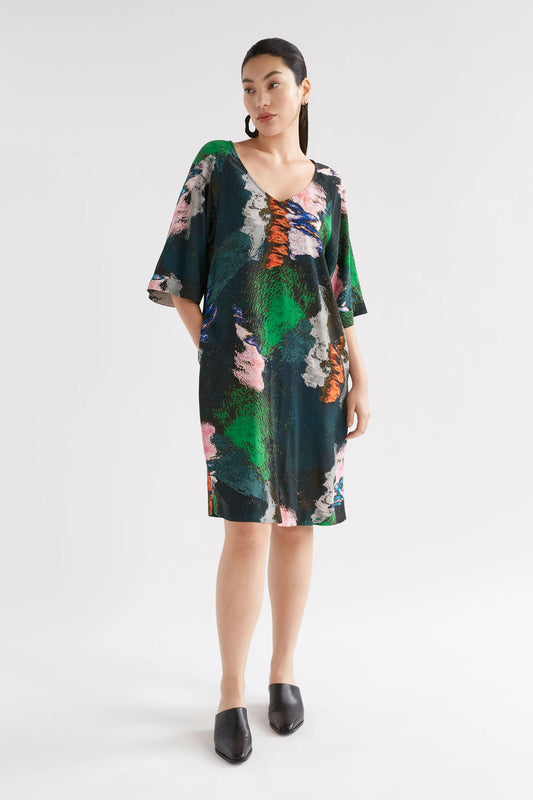 Foljer Dress- Reflections Print