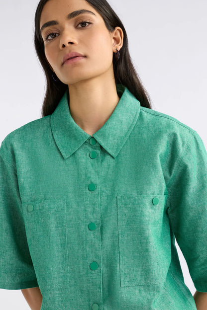 Alpah Shirt - Green Speckle