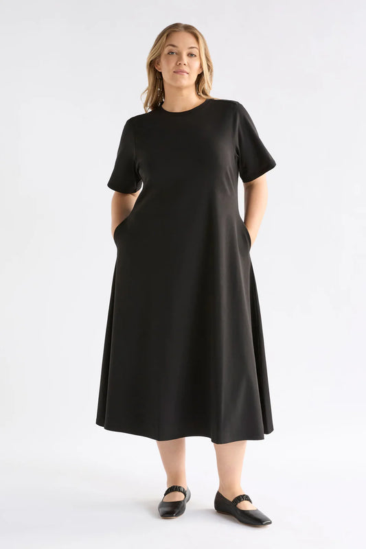 Mana Scuba Dress - Black