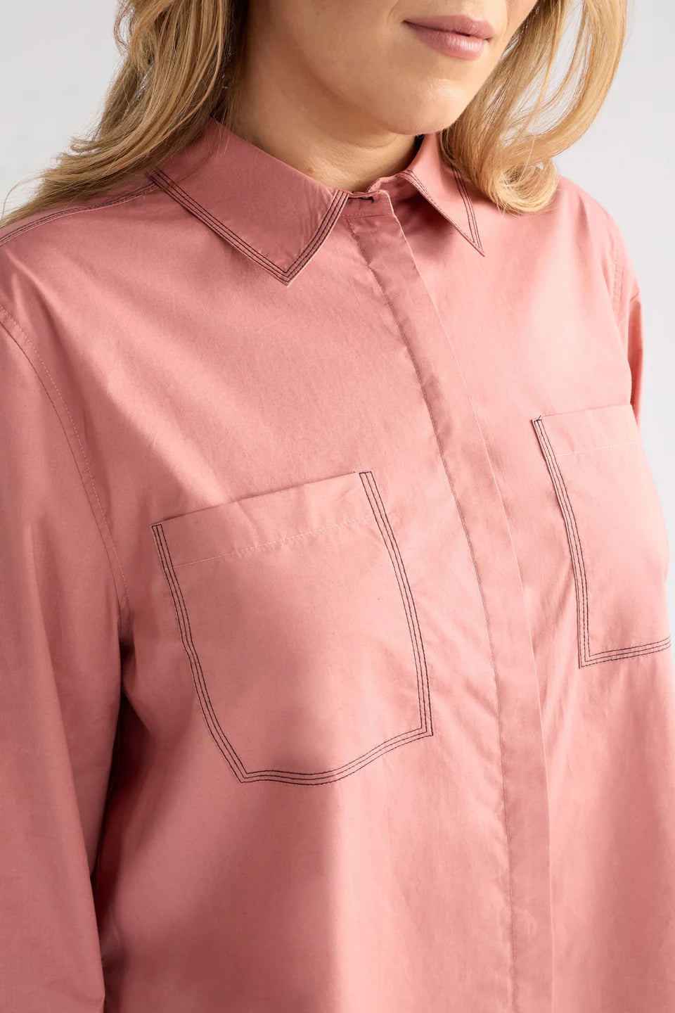 Salli Shirt - Pink Clay