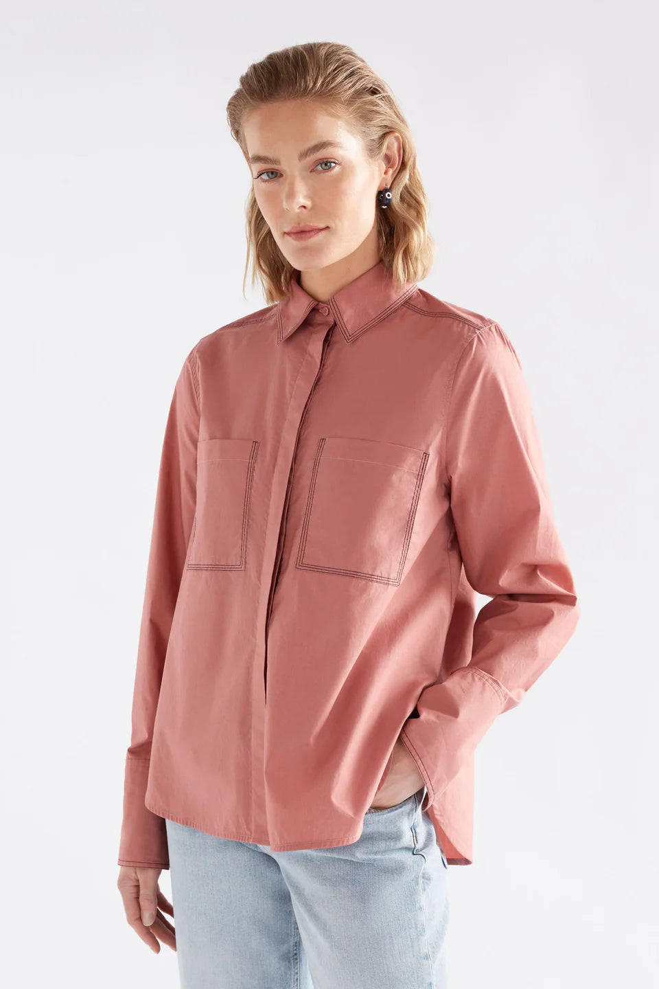 Salli Shirt - Pink Clay