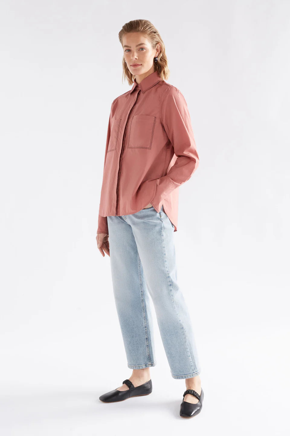 Salli Shirt - Pink Clay