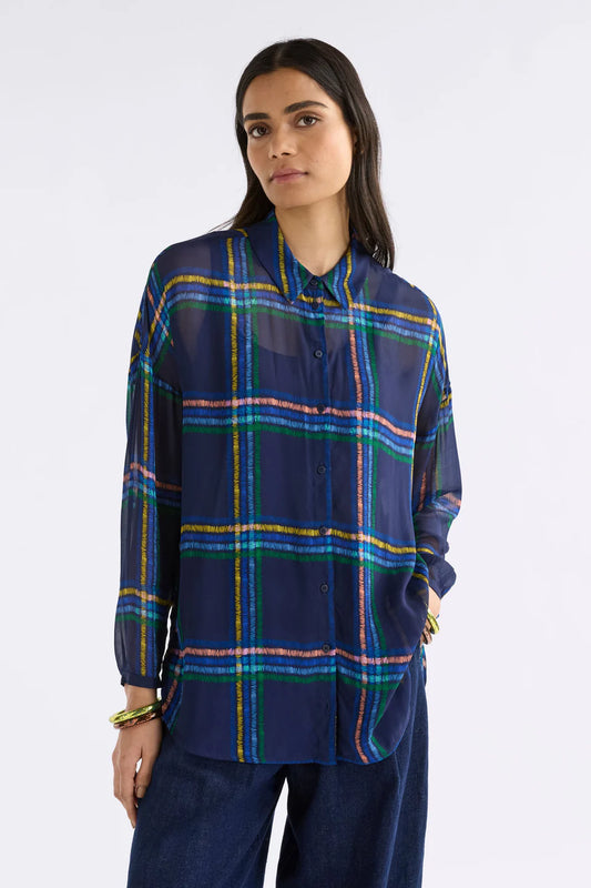 Eir Sheer Shirt - Elba Check