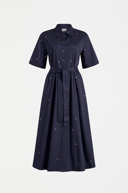Stuud Long Shirt Dress - Bright Navy