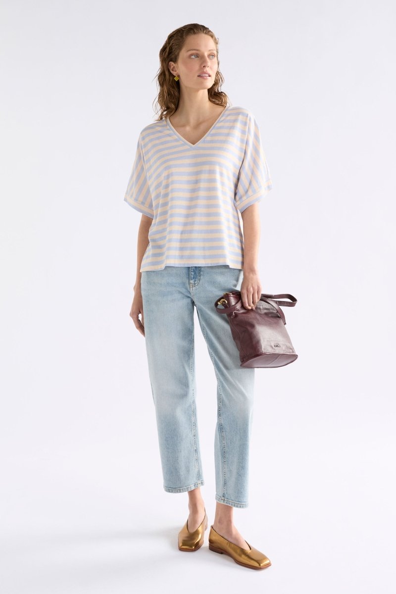 Seter Tee - Pearl Blue/Natural