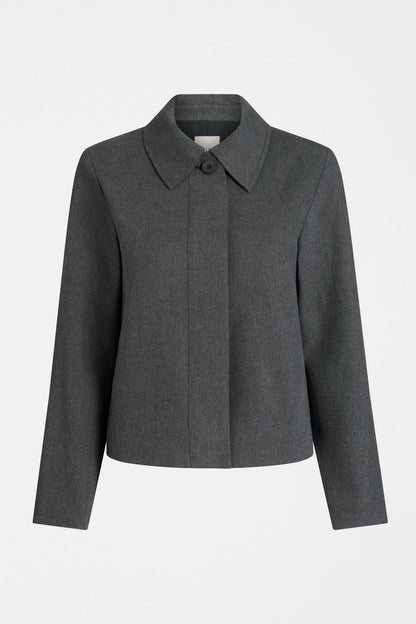 Unn Jacket - Dark Grey Marle