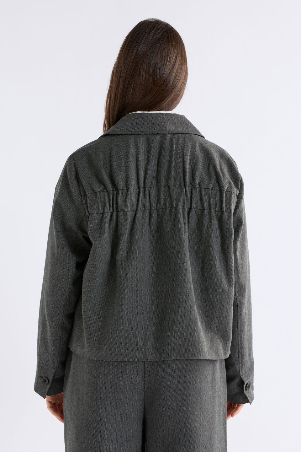 Unn Jacket - Dark Grey Marle