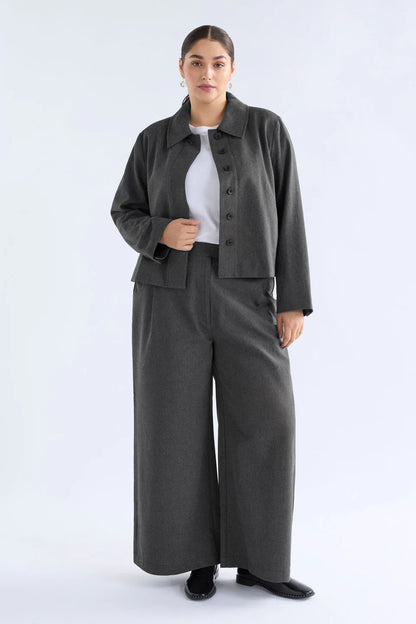Unn Jacket - Dark Grey Marle