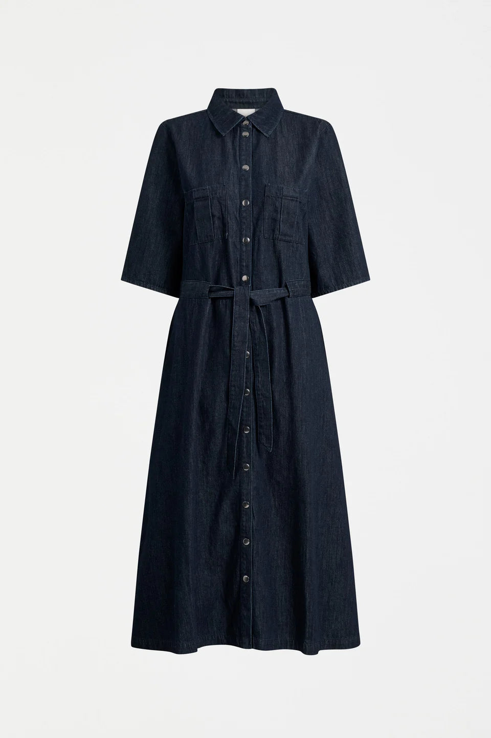 Valor Shirt Dress - Mid Blue Denim