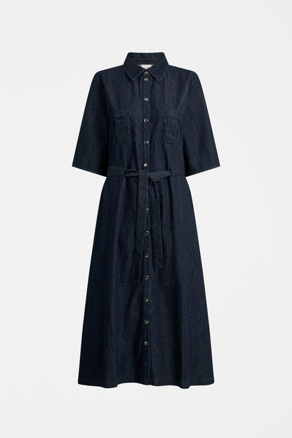 Valor Shirt Dress - Mid Blue Denim