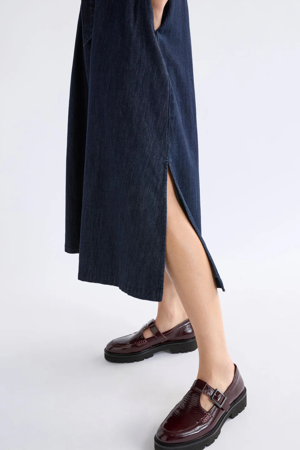 Valor Shirt Dress - Mid Blue Denim