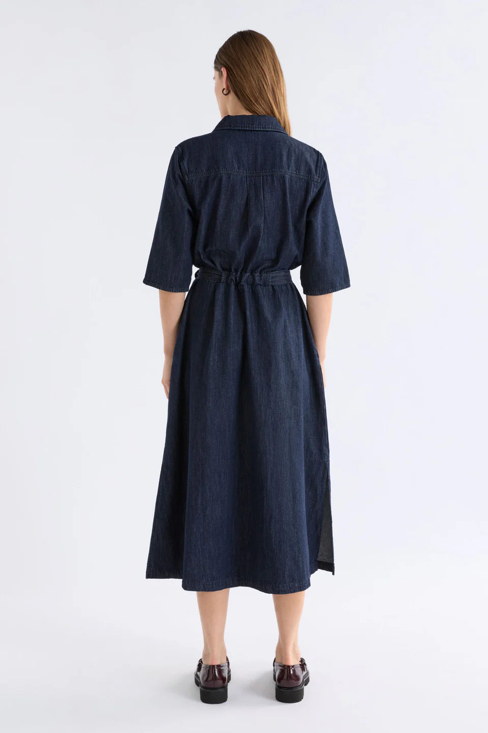 Valor Shirt Dress - Mid Blue Denim
