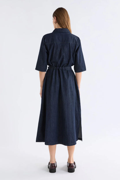 Valor Shirt Dress - Mid Blue Denim