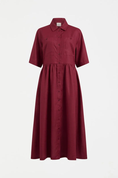 LLinen Light Dress - Bordeaux