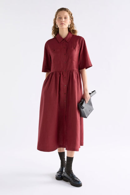 LLinen Light Dress - Bordeaux