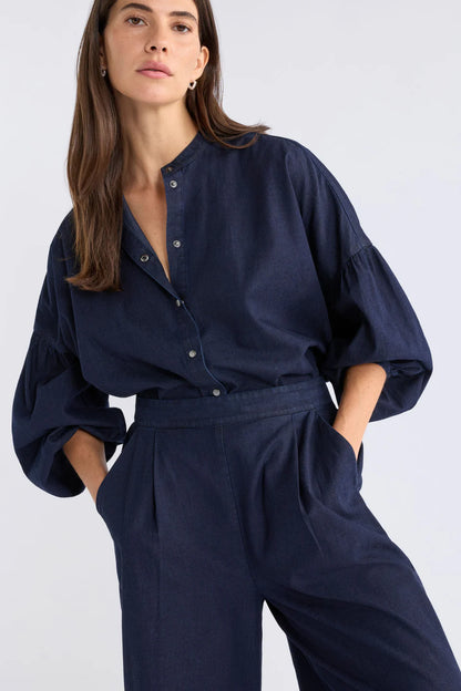 Albez Shirt -Dark Blue Denim