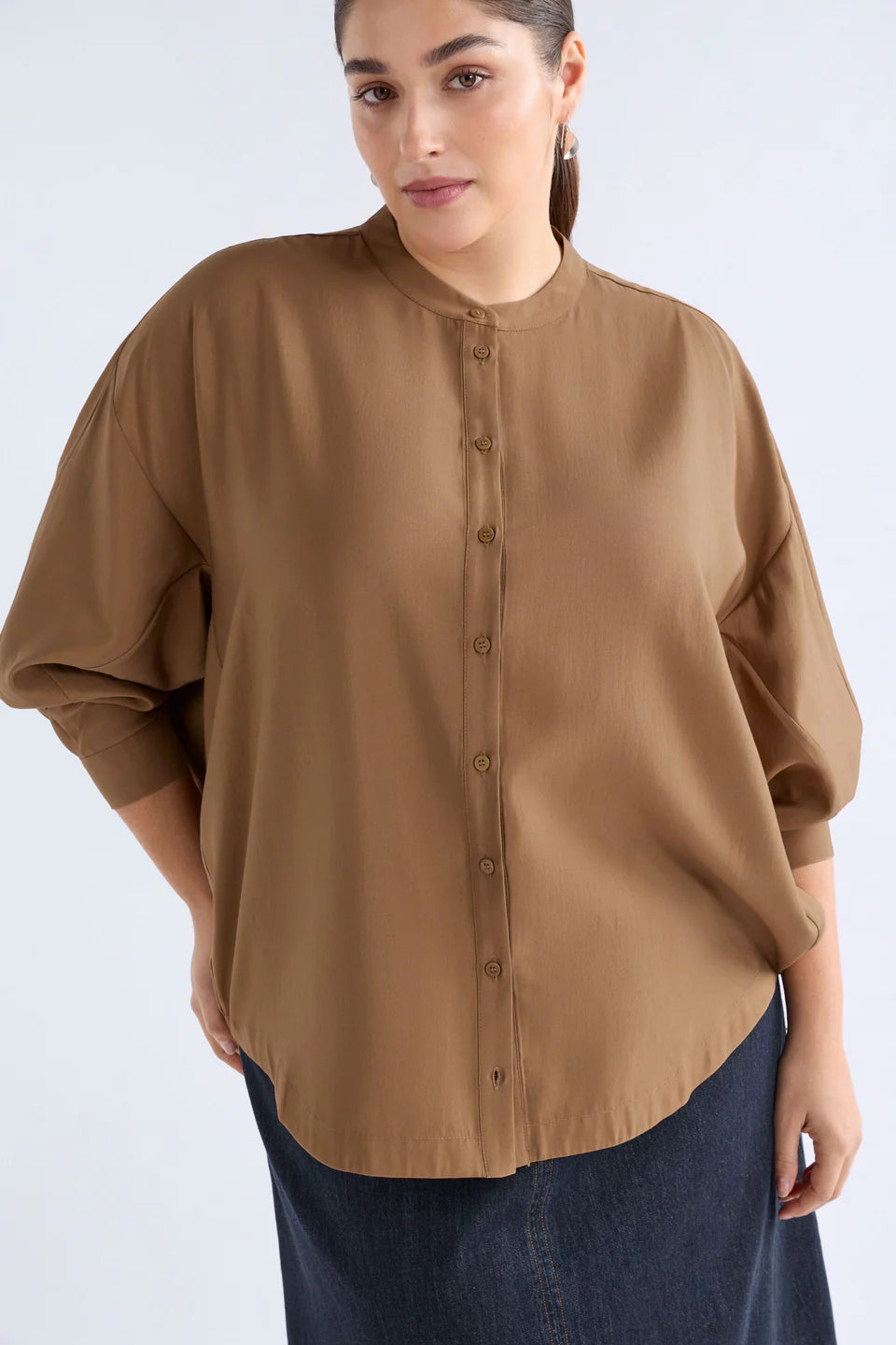 Ahren Shirt - Dark Toffee