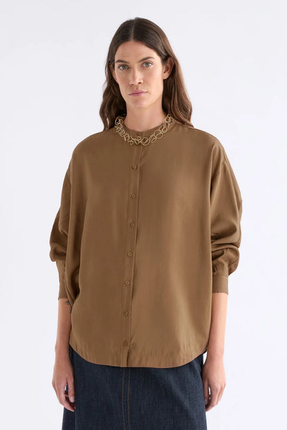 Ahren Shirt - Dark Toffee