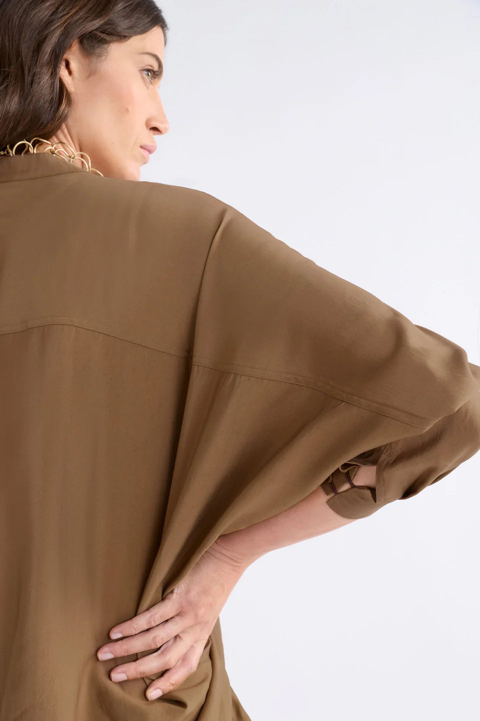 Ahren Shirt - Dark Toffee