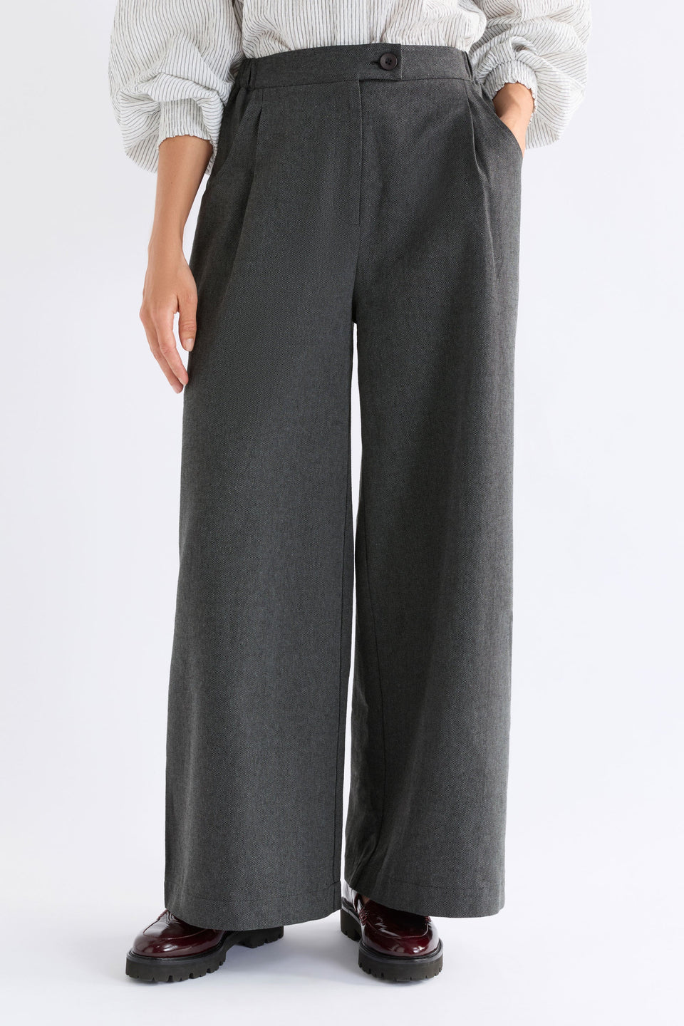 Unn Pant - Dark Grey Marle