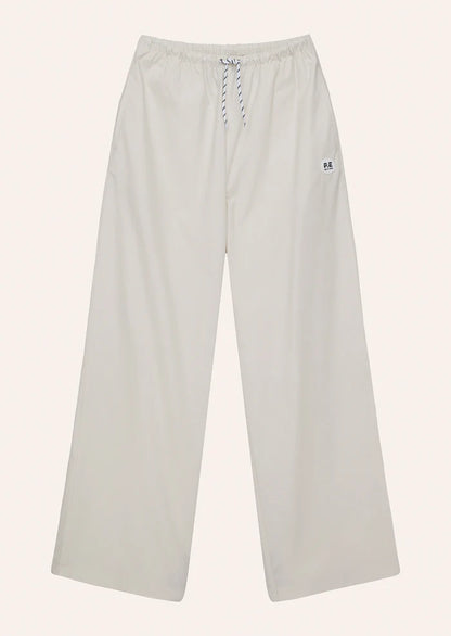 Ace Cotton Poplin Pants - Whisper White
