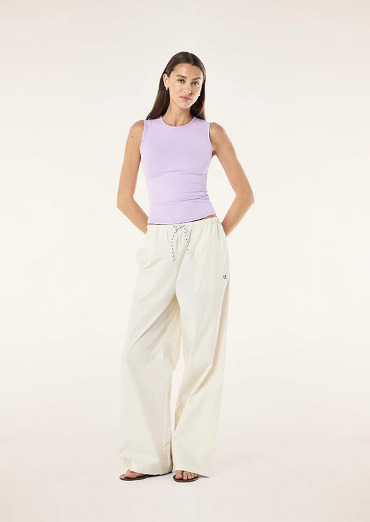 Ace Cotton Poplin Pants - Whisper White
