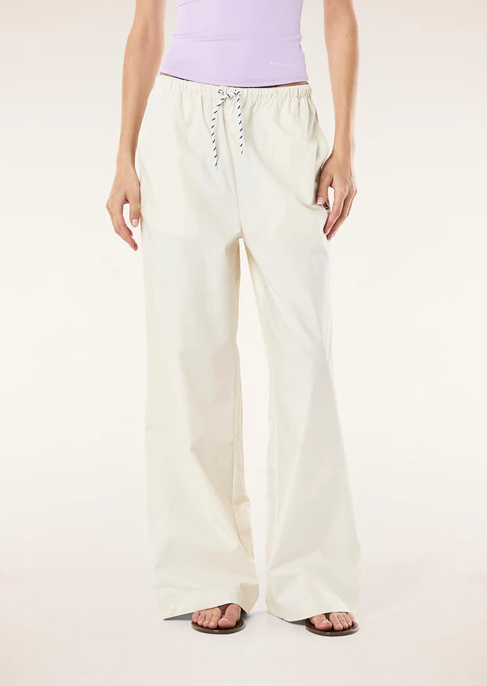 Ace Cotton Poplin Pants - Whisper White