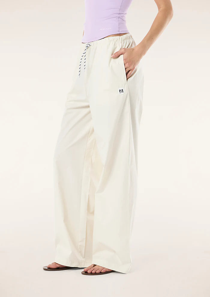 Ace Cotton Poplin Pants - Whisper White